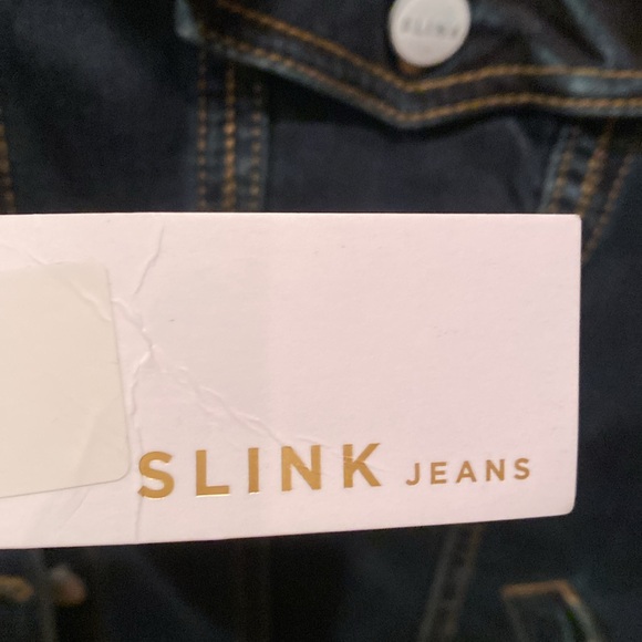 SLINK JEANS Trucker Jacket Button Front size 2 ( 18-20) - Picture 3 of 14